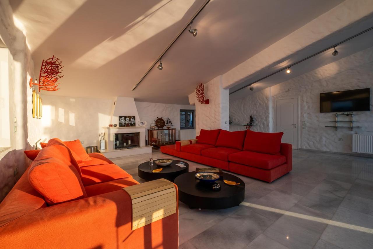 Icarus Luxury Beachfront Villa Gialiskari  Buitenkant foto