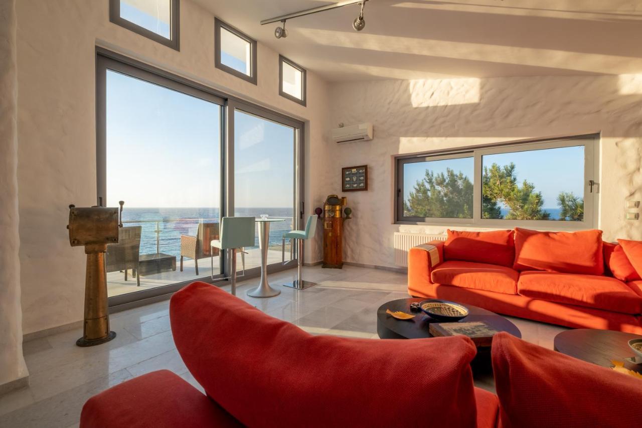 Icarus Luxury Beachfront Villa Gialiskari  Buitenkant foto