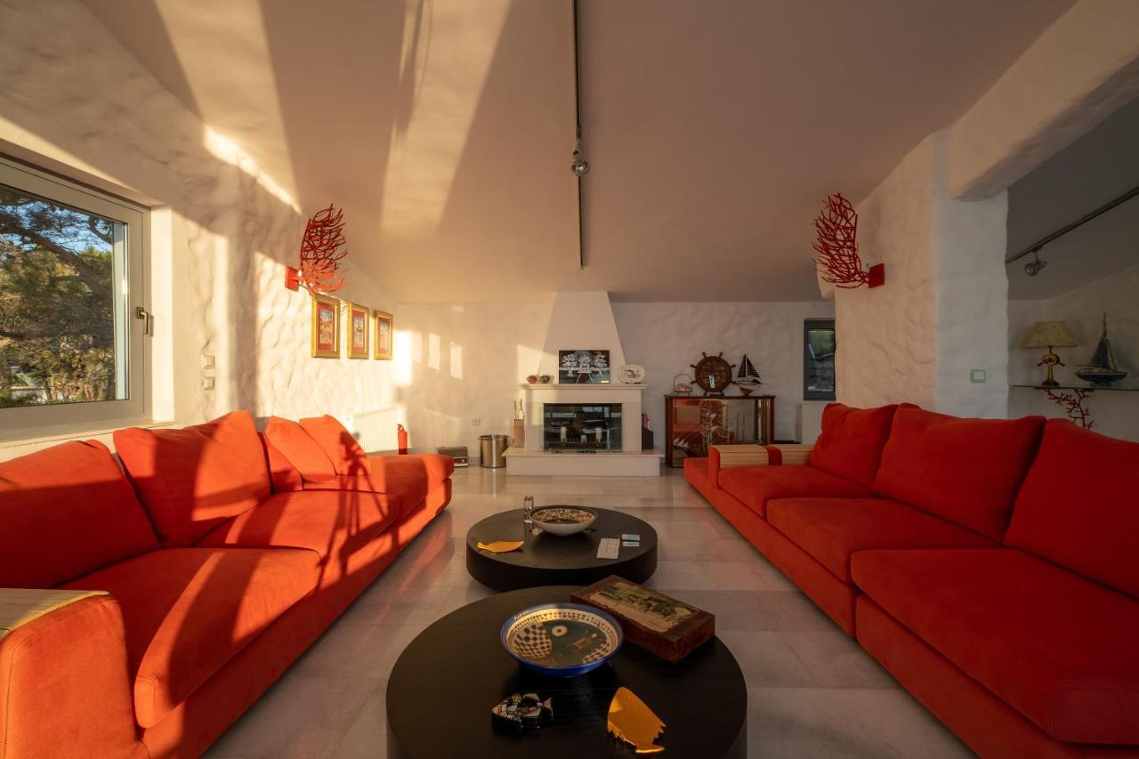 Icarus Luxury Beachfront Villa Gialiskari  Buitenkant foto
