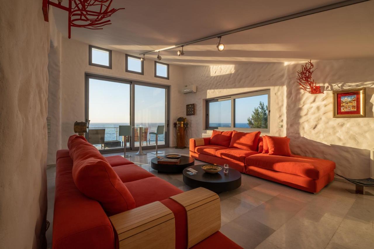 Icarus Luxury Beachfront Villa Gialiskari  Buitenkant foto